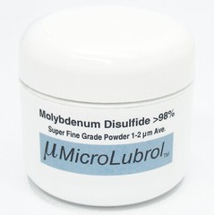 ½ oz MICROLUBROL MOLYBDENUM DISULFIDE Moly MoS2 Powder SUPER FINE 1-2 micron