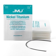 JMU 10PCS Ortho NiTi Super Elastic Arch Wire Full Size Natural Round/Rectangular