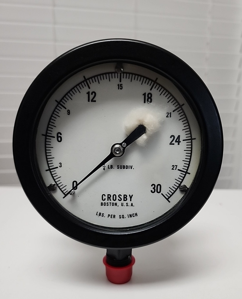 CROSBY A10 30PSI SIZE 4½” 1/2″ANPT LBM SPEC 10854 PRESSURE GAUGE [2WS3-6]