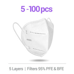 10/50/100 PROMask KN95 Disposable Face Masks 4 Layers Filters 95%+ PFE & BFE