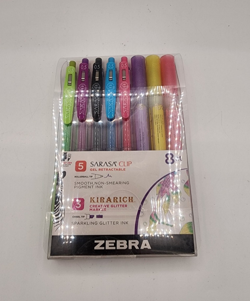 Zebra Sarasa Clip gel 5count – Kirarich glitter maker 3 count