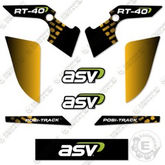 Fits ASV RT-40 Decal Kit Skid Steer Replacement Stickers – 7 YEAR 3M VINYL!