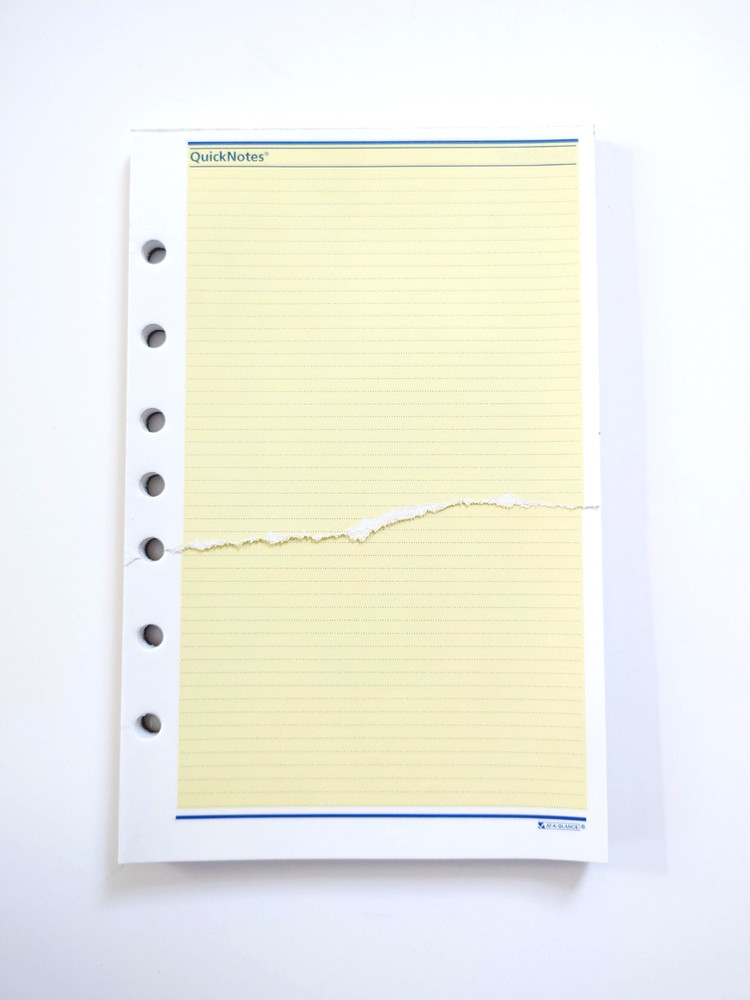 Vintage 1990s AT-A-GLANCE QuickNotes Planner Sheets 49.5 sheets size 5.5″ x 8.5″