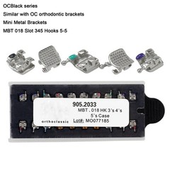 Dental Orthodontic Metal Brackets Braces Roth MBT 018 022 345 Hook Mini MIM Twin