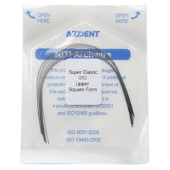 AZDENT Dental Orthodontic Super Elastic Niti Round Arch Wire Ovoid / Natural FDA