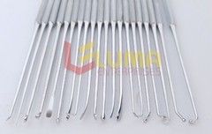Rhoton Micro Dissector Expanded 20 PCS Set of Stainless Steel with steel case MT