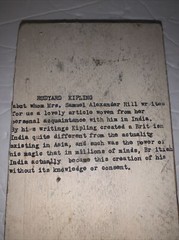 ANTIQUE 1900’s RUDYARD KIPLING COPPER PLATE ETCHING PRINTING BLOCK – PORTRAIT