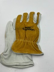 QTY 12 Condor Leather Glove Cowhide Premium Full Finger 29JV32 Slip-on Cuff