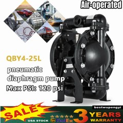 QBY4-25L Air-Operated Double Diaphragm Pump 1″ Inlet & Outlet 120 PSI 35 GPM HOT