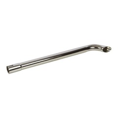 Exhaust Pipe Stack Replacement UNIVERSAL – 1-1/2″ x 24″, Curved Chrome