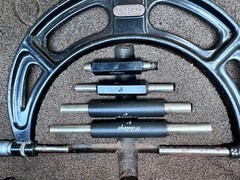 Starret Micrometer Caliper no. 224 Set A Range 2” To 6” The L.S Starrett Co Asis
