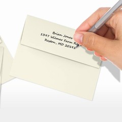 LUXPaper A2 Invitation Envelopes | 4 3/8″ x 5 3/4″ | Natural | 70lb. Text | 1,00