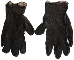 X Large Black Grease Monkey Disposable Nitrile Gloves Pack of 100