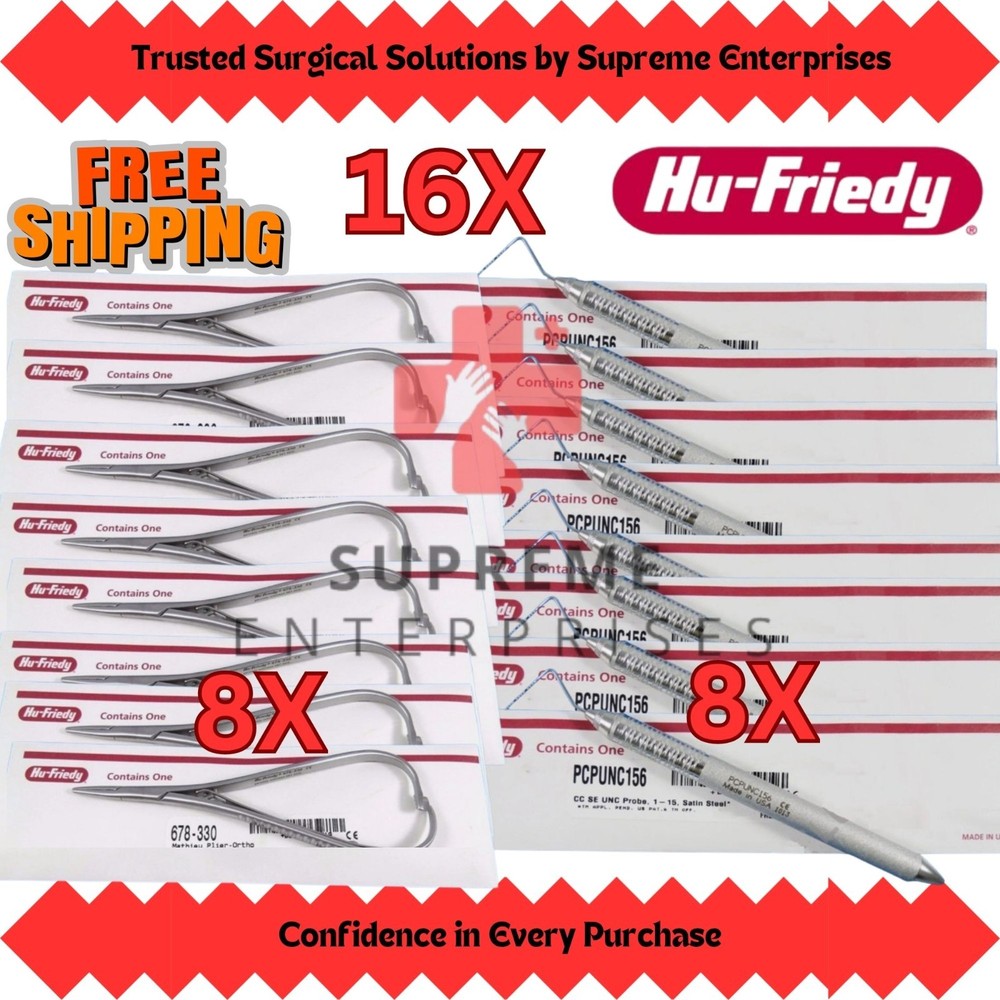 lot of HU FRIEDY (8) Mathiew 678-330 (8) Probe CP15 PCPUNC156
