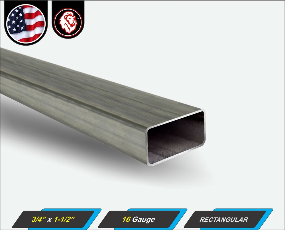 3/4″ x 1-1/2″ Rectangular Tube – Mild Steel – 16 gauge – ERW – 11″ inch Long