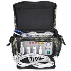 Dental Portable Delivery Unit Mobile Bag Air Compressor Suction System 4H