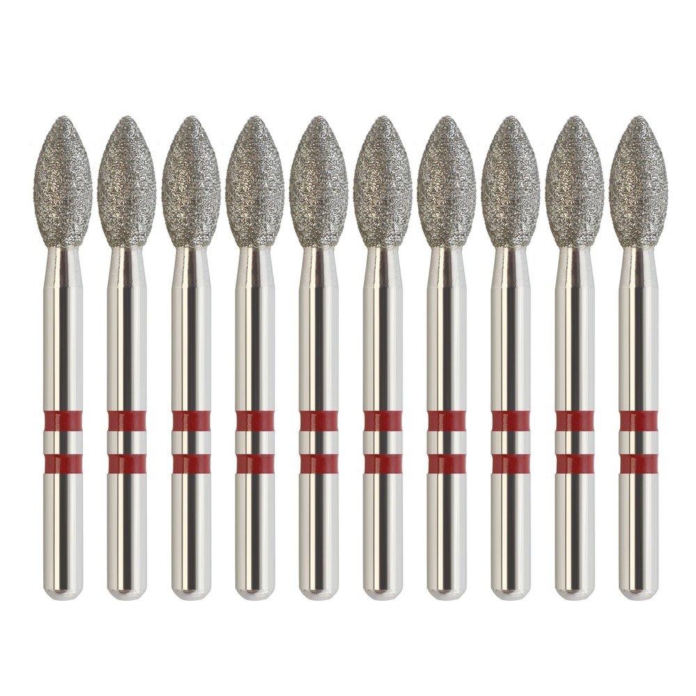 Zirconia Cutting Diamonds Egg Football Burs Z368/023F Fine Grit Friction Grip FG