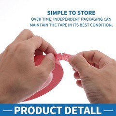 Painters Tape Easy Removal 0.5 Inches x 52.5 Yards Masking Master Tape Red