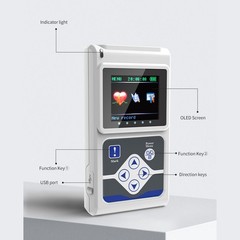 3 Channel Dynamic EKG Holter 24 Hours with PC Software ECG Holter
