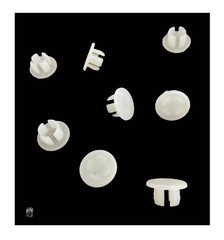 8 Pack Off White Plastic 3/8″ Hole Plugs HPW375