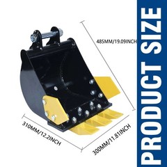 300mm Narrow Bucket Mini Excavator For Mini digger Attachments 0.8-2 ton New