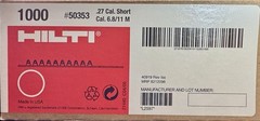 NEW Hilti #50353 .27 Cal Short RED 6.8/11 M10 FULL Case Of 1000 Shot SHIPS FREE!