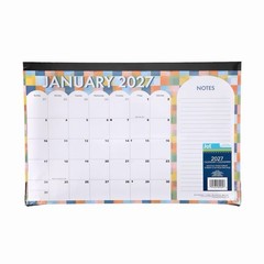 2027 Monthly Desk Pad Calendar 11″ x 17″ Monthly Page Format Jot New Checkered