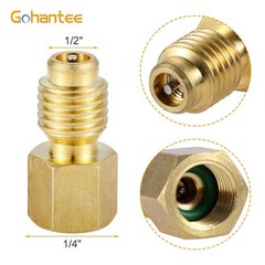 R134A Can Tap, Puncture R134a Refrigerant Dispenser with Tank Adapter for 1/4…