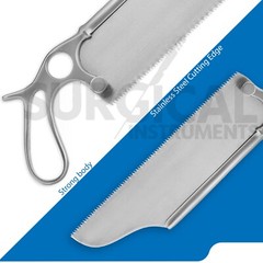 Satterlee Bone Saw 12″ & 9″ Blade Orthopedic Surgical Veterinary Inst German Gr