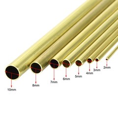 8pcs 2mm 3mm 4mm 5mm 6mm 7mm 8mm 10mm OD Brass Tube,Seamless