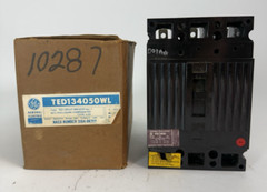 GE TED134050WL 50A 480V 3 Pole Circuit Breaker General Electric