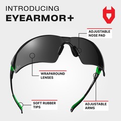 Nocry Safety Glasses Clear Anti Fog Scratch Resistant Wrap-Around Lenses And