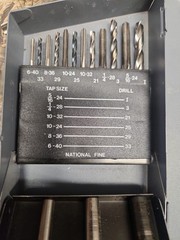 Huot 24-Pieces LEFT-HAND DRILL BIT SET INDEX 1/16″ TO 1/2″ BY 64ths HUOT