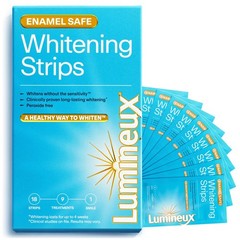 Lumineux Teeth Whitening Strips Kit – 9 Treatments 1 Count (Pack of 9), Clear