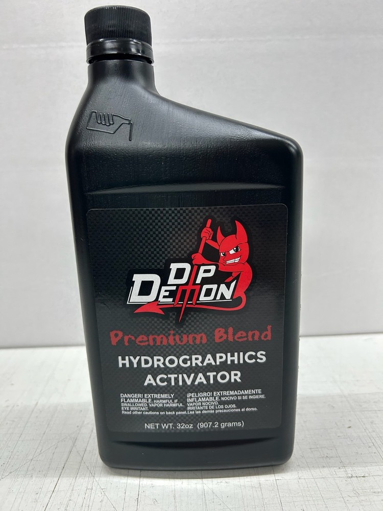 1 QUART 32oz DIP DEMON PREMIUM BLEND HYDROGRAPHICS WATER TRANSFER ACTIVATOR