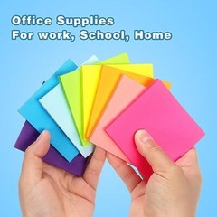 Sticky Notes 8 Bright Color 8 Pads Self-Stick Notes 3 in x 3 8 Pads 60sheets