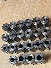 Hardinge HDB-5 drill bushings – 5/8″ OD, many sizes (loc:A2)
