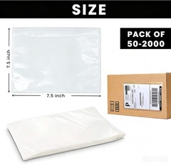 7.5″ x 5.5″ Packing List Pouches Shipping Label Envelopes Clear Self-Adhesive US