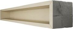 6″W x 6″H x 18’L 3-Sided (U-Beam) Hand Hewn Endurathane Faux Wood Ceiling Beam