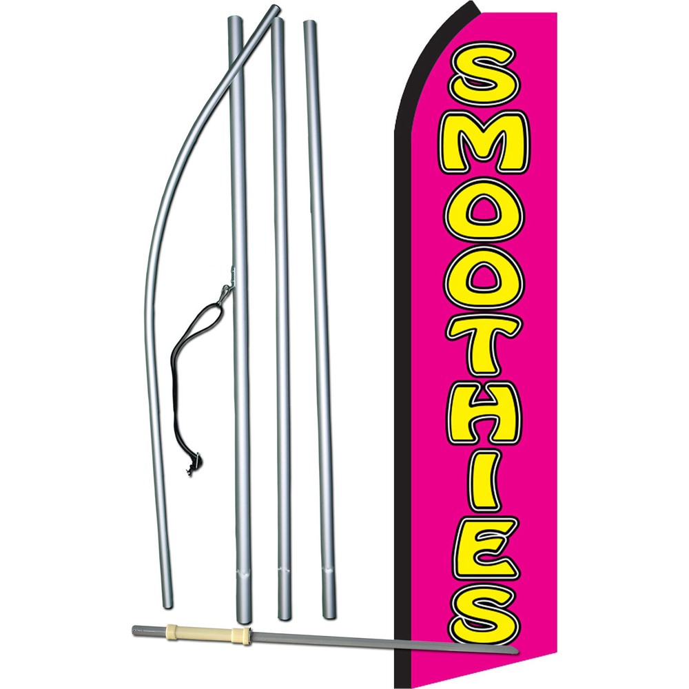Smoothies Pink/Yel Swooper Flag Kit