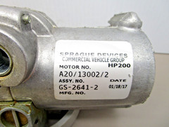 Sprague HP200 A20/13002/2 Pneumatic windshield Wiper Motor with GS901-8 Arm