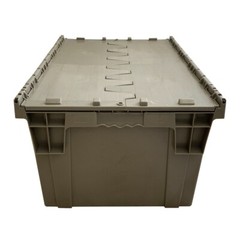 UBMOVE Handheld Attached Lid Container 25.3 x 16.3 x 13.9″ Gray