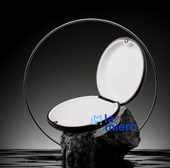 LA MIERE Retainer Case, Slim Aligner Case Compatible with Black w/ White