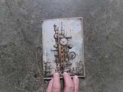 JUNK JOURNAL APPROX. 36 PAGES SIZE APPROX. 4″ X 6″ LOTS OF JOURNALING PLACES Q