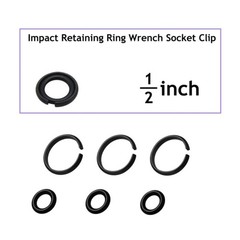 (3+3Sets) 1/2” and 3/8″ Impact Retaining Ring Clip Impact Friction Ring with …