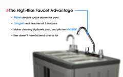 Mobile Concession Sink Portable Food Truck Trailer 4 Compartment Hand Wash Hot