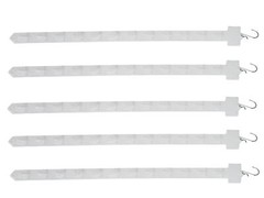 5PK Hanging Merchandising Strip Display Plastic Clip On Strips