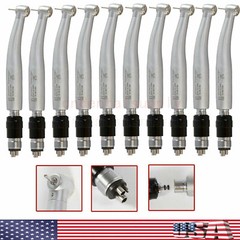 10*NSK Style Dental High Speed Turbine Handpiece with Quick Coupler Swivel 4Hole