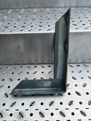 4 PIECE 12″ HEAVY DUTY USA HOT-DIPPED GALVANIZED STEEL ANGLE BRACKET SUPPORTS