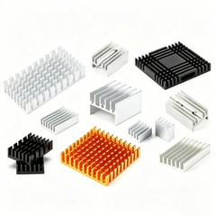 Aluminium Heatsink Radiator CPU Heat Sink Cooling Block Various Sizes Available